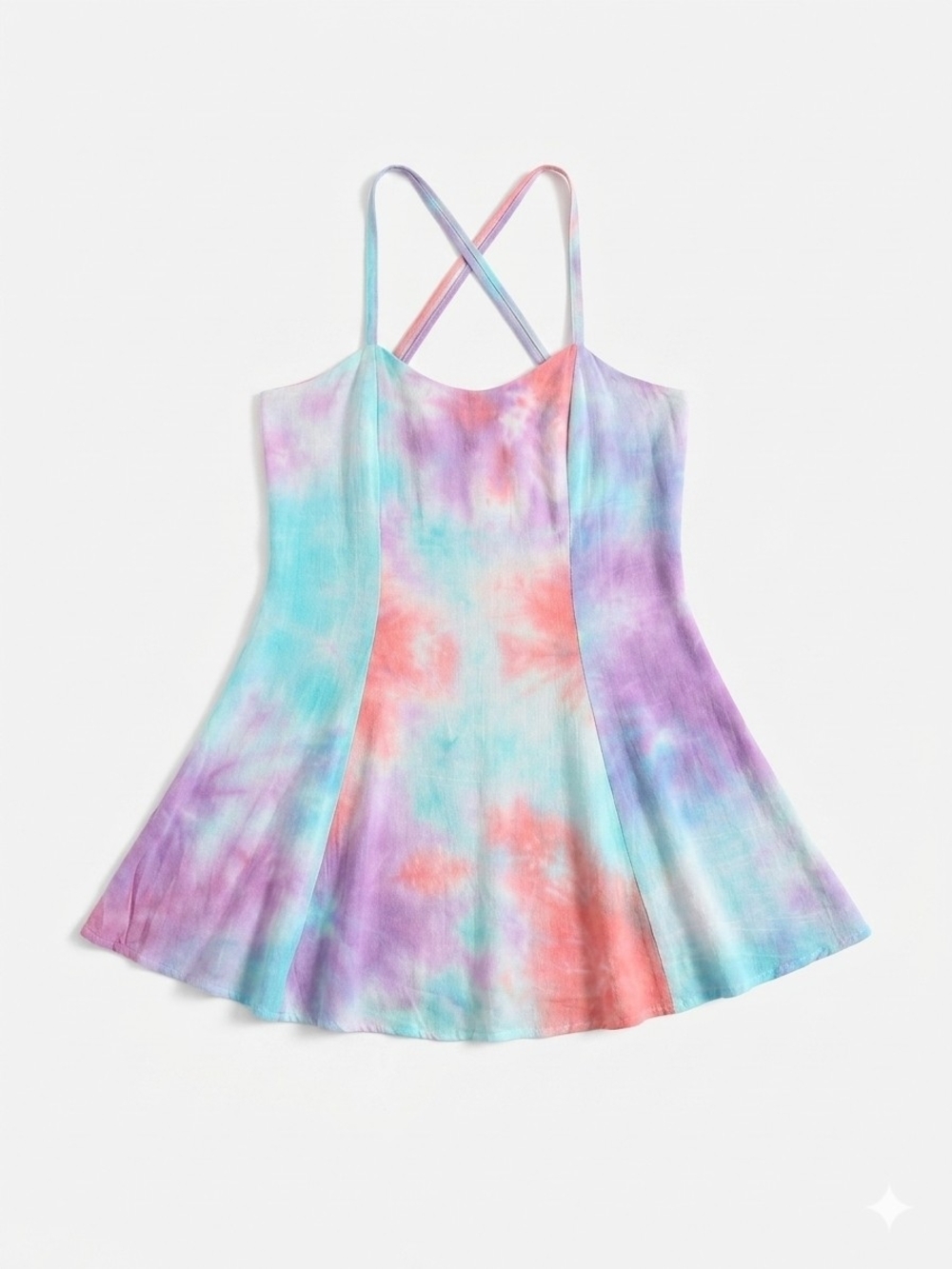 dELiA*s Pastel Tie-Dye Strappy Dress in Lavender MULTI
